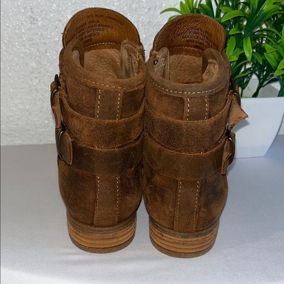 Born Brown Ankle Boots with Buckle Straps - Picture 5 of 14